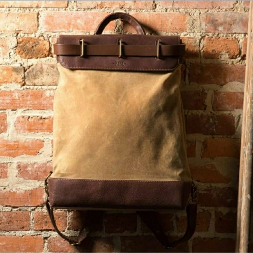 HERITAGE WAXED CANVAS STEAMER BACKPACK